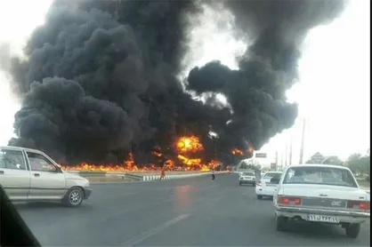 حادثه دلخراش در ایام نوروز؛ ۳ سرنشین وانت بر اثر تصادف سوختند