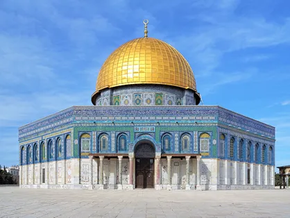 عکس| نمایی زیبا از از &laquo;قبة الصخره&raquo; در بیت المقدس