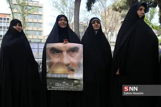 تجمع مردمی در محکومیت جنایات اسرائیل و آمریکا علیه مردم فلسطین