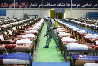 نقاهتگاه و بیمارستان صحرایی ارتش در نمایشگاه بین المللی