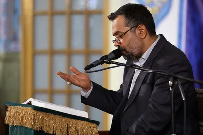 فیلم/ ابتهال &laquo;أين مـعز الاوليــاء ومـذل الاعــداء&raquo; با نوای محمود کریمی