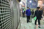  ضد عفونی کردن حرم حضرت فاطمه معصومه(س)