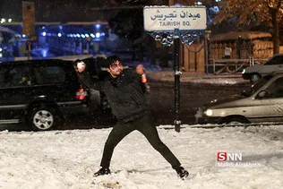 بارش برف در تهران