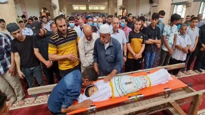 شهادت کودک فلسطینی بر اثر انفجار شیء به جا مانده از تجاوز اخیر رژیم صهیونیستی