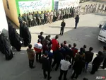 اهدای گل به سپاه چالدران