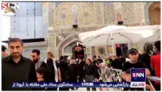 گوشه ای از عرض ارادت عاشقان و دلدادگان حسینی(علیه السلام) در شهرهای نجف و کربلا