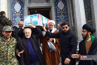 مراسم تشییع  پیکر 6 نفر از شهدای سانحه هوایی