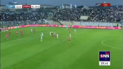 پایان نیمه اول دیدار پرسپولیس و ملوان در هفته هشتم لیگ برتر ایران