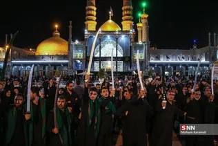 آیین سنتی عزاداری «مشق شمشیر» نجفی های مقیم قم