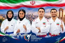 کاراته‌کا‌های کرمانی در رقابت‌های قهرمانی آسیا درخشیدند