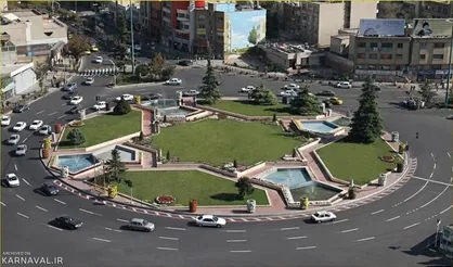 رونمایی از یک مجسمه جدید در میدان ونک + عکس