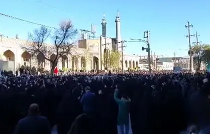 اجتماع مردم عزادار کرمانشاه در پی شهادت امام امت