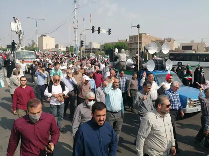راهپیمایی مردم اهواز در محکومیت حادثه تروریستی شیراز + تصاویر