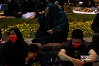 مراسم احیای شب بیست و یکم در میدان فلسطین