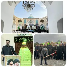 آغاز ساخت صحن اصلی امامزاده سلطان حسین نطنز پس از سال‌ها انتظار