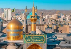 حرم رضوی در آستانه ۱۷ ربیع‌الاول؛ کتیبه‌های میلاد پیامبر (ص) و امام صادق (ع) برپا شد