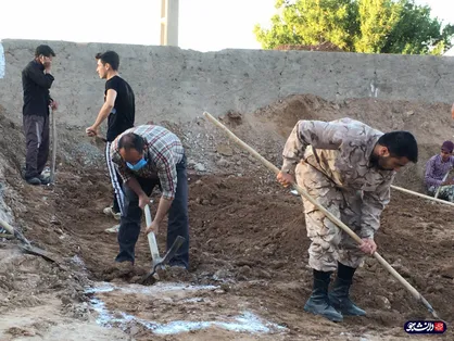 ساخت مدرسه و توزیع بسته&zwnj;های غذایی به همت جهادگران شاهرودی در روستای کلاته ری + فیلم