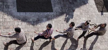 دانشگاه آزاد محمود آباد در مسابقات طناب کشی اول شد