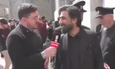 صابر خراسانی شاعر کشورمان در گفت‌و‌گو با SNNTV در حرم مطهر رضوی