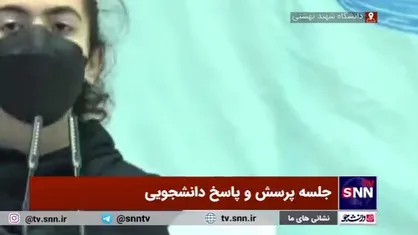 خضریان خطاب به دانشجویی که بدون حجاب پشت تریبون حاضر شد: اگر حجاب بر سر بگذارید با شما گفتگو خواهم کرد در غیر این صورت به احترام خون شهدا با شما گفتگو نمی کنم