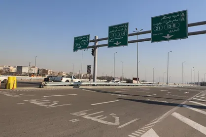 ۳ نقطه حادثه خیز در بزرگراه شیخ فضل&zwnj;الله نوری در تهران رفع خطر شد