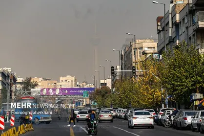 وضعیت هوای تهران همچنان نارنجی است