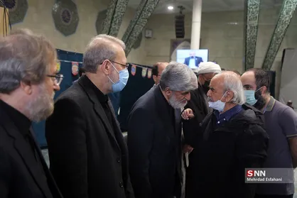 مراسم ختم همسر شهید آیت الله مطهری در دانشگاه تهران